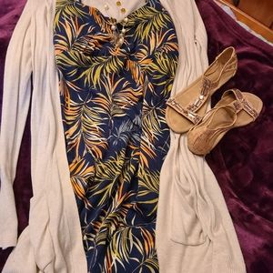 SOLD!!!  Tropical Print Babydoll Sundress 🌞